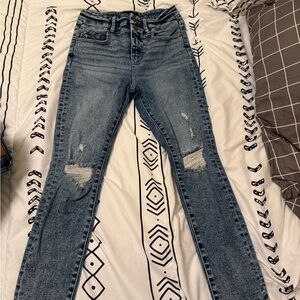 Buckle Blue Distressed Skinny Jeans